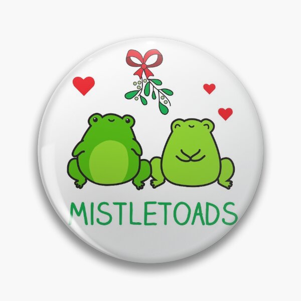 Item preview, Mistletoads, mistletoe Christmas toads, frogs designed and sold by IceCreamCat.