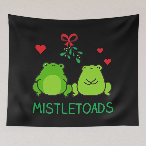 Item preview, Mistletoads, mistletoe Christmas toads, frogs designed and sold by IceCreamCat.