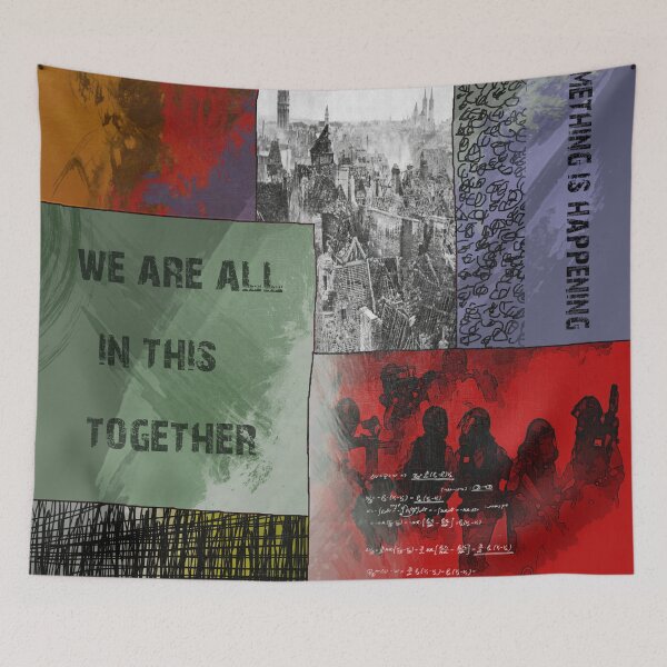 Item preview, We are all in this together Modern Art Piece designed and sold by KALEIDOSCOPE UK.