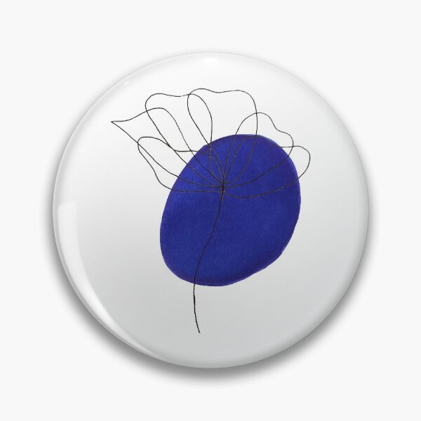 Item preview, Watercolour Dark Blue Flower 1 designed and sold by KyjdArts.