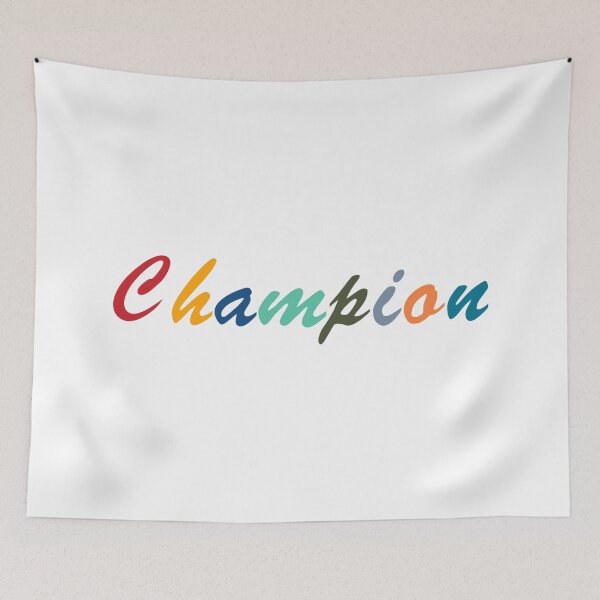 Item preview, Champion | 2023 | text designed and sold by aloresarts.