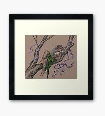 Tattooed Tree Elf - Just Hanging Around Framed Print