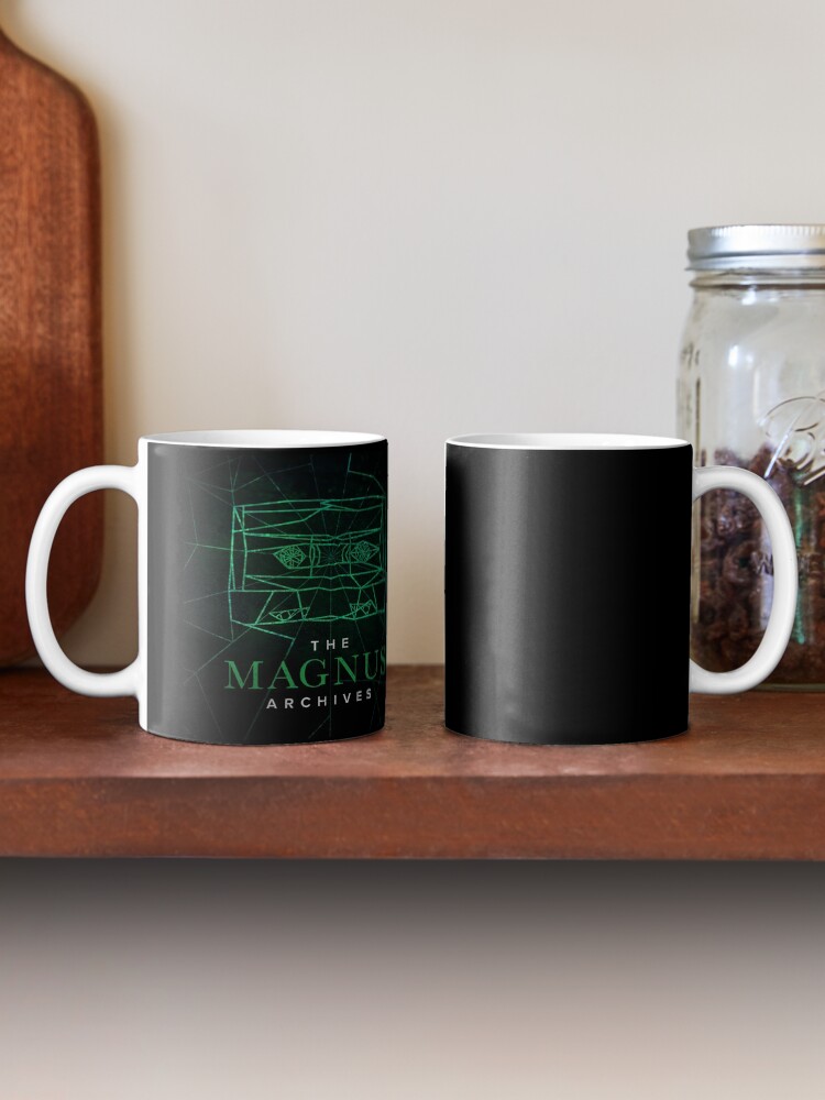 Alternate view of The Magnus Archives Logo (Season 5) (Square Block Logo) Mug