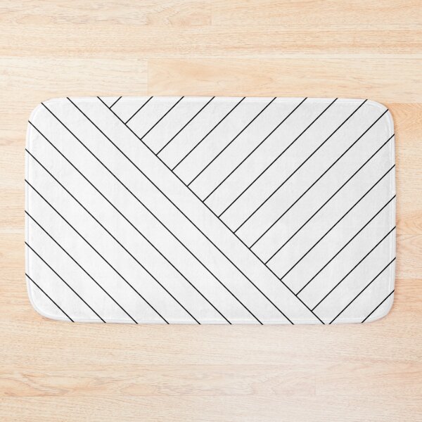 Item preview, Abstract geometric lines white designed and sold by Miss Striped.