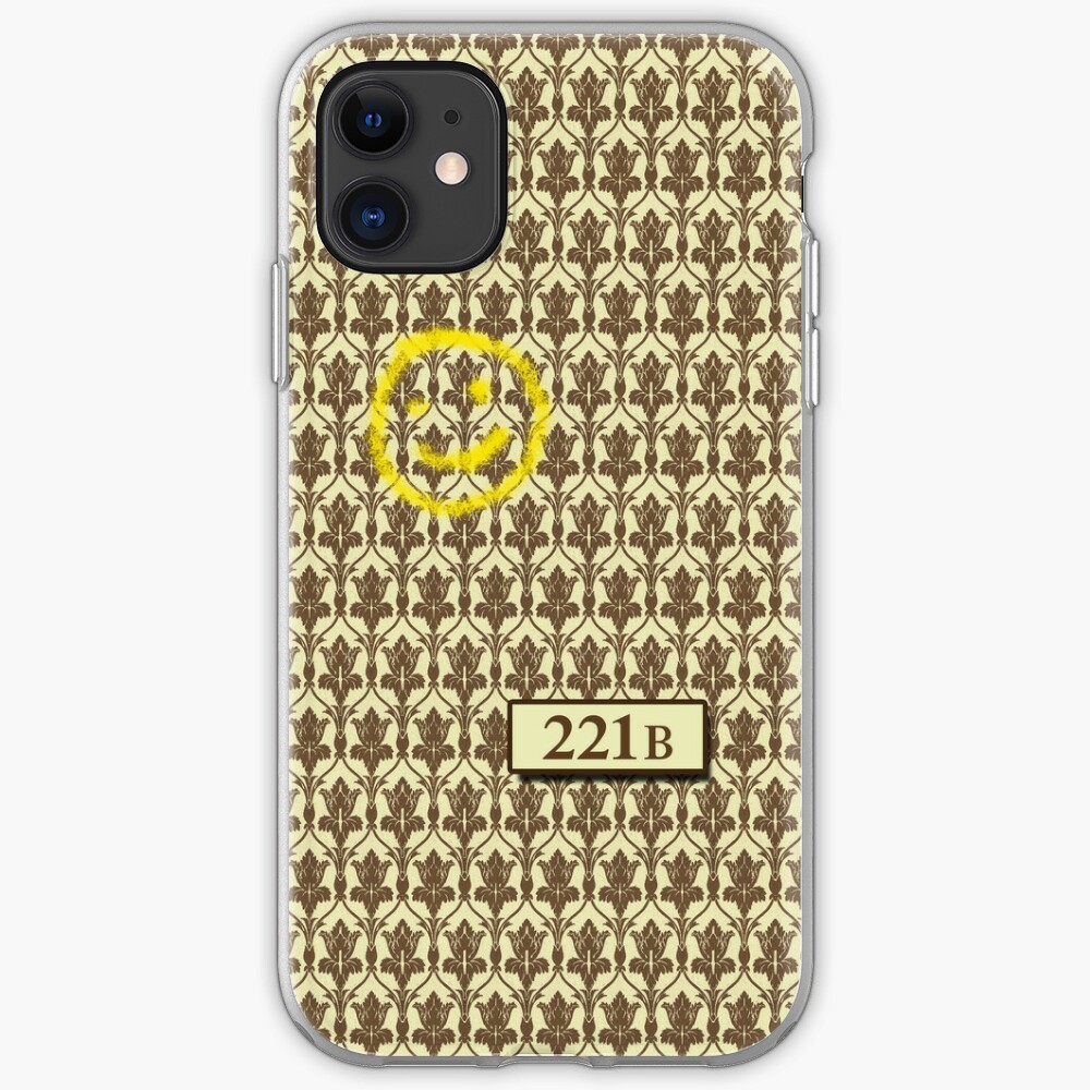 221b Sherlock Inspired Wallpaper Iphone Case Cover By Craftmonsters Redbubble