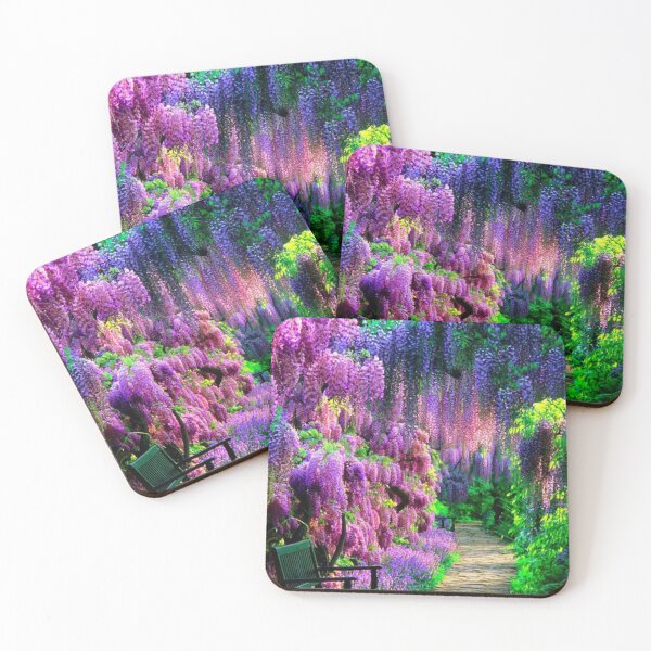 Item preview, Pink Blue Wisteria Blossoms designed and sold by lotusbud.