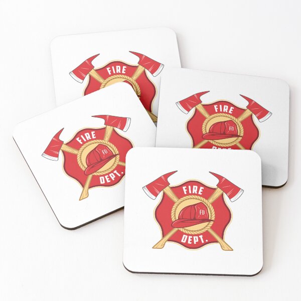 Item preview, Fire Department Firefighter Maltese Cross with Fireman Helmet Full Color Design designed and sold by cartattz.