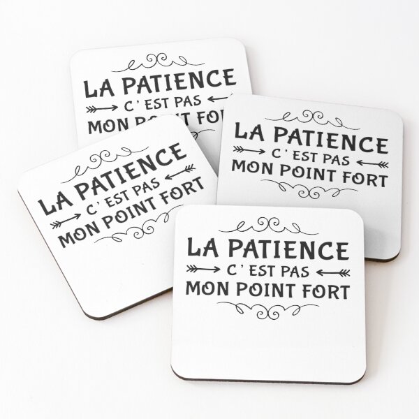 Aperçu de l'œuvre Patience point fort cadeau humour retard drôle créée et vendue par joozybart.
