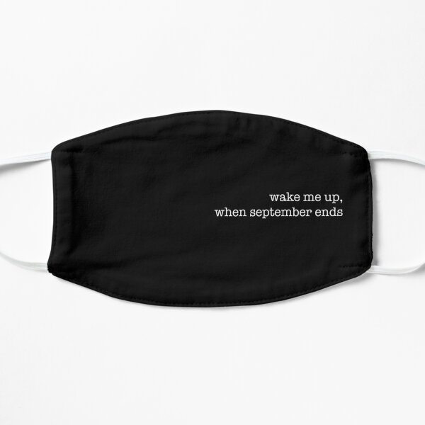 Wake me up when September ends (Green Day) - Typewriter white version Mask