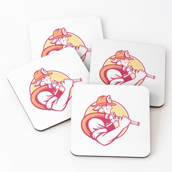 Item preview, Fire Department Firefighter with Hose Full Color Design designed and sold by cartattz.