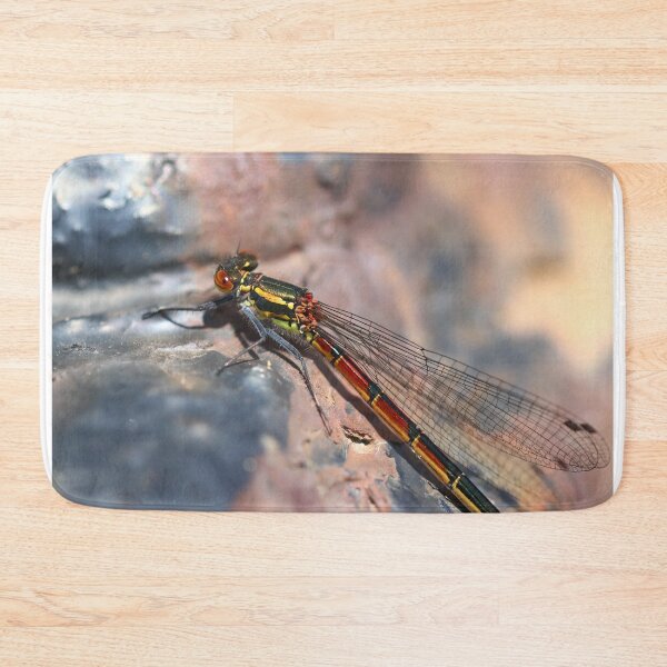 Item preview, Small red damselfly designed and sold by GreyFeatherPhot.