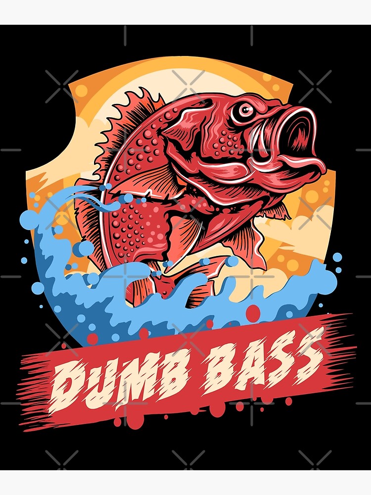 Largemouth Bass Fishing for men Cool Fish Hunting Lovers | Poster