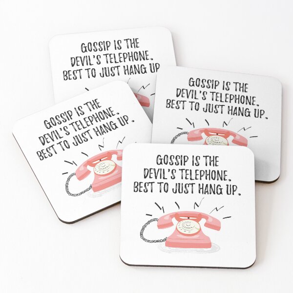 Item preview, Gossip is the Devil's Telephone Best to Just Hang Up - Moira Rose Schitt's Creek Quotes designed and sold by CrystalCrush.