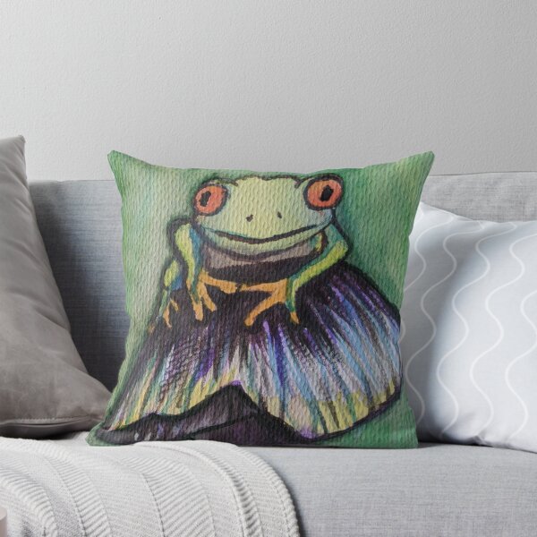 Item preview, Frog Sitting on a Mushroom designed and sold by Bibbowl.