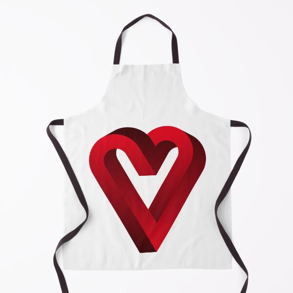 Item preview, Impossible red heart shape. 3D optical illusion. Endless love. designed and sold by TashaVector.