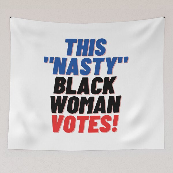 Item preview, This nasty black woman votes - US Presidential Elections 2020 gift politics Blue and red  designed and sold by conceptDVS.