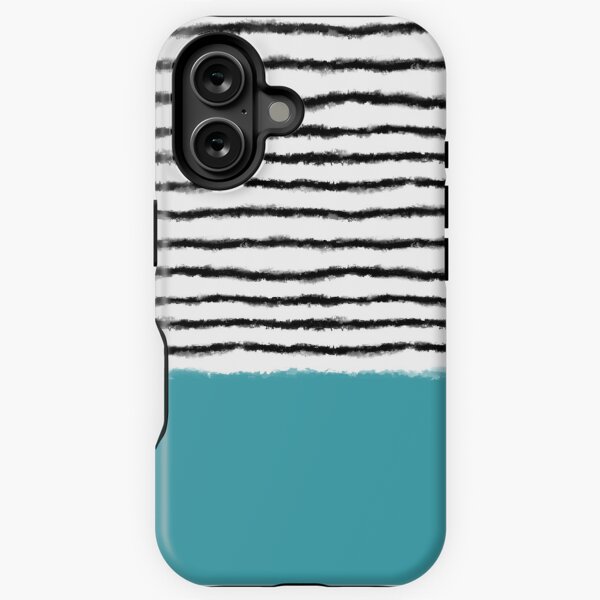 Artikel-Vorschau von Aquarelllinien türkisschwarz, designt und verkauft von Miss Striped.