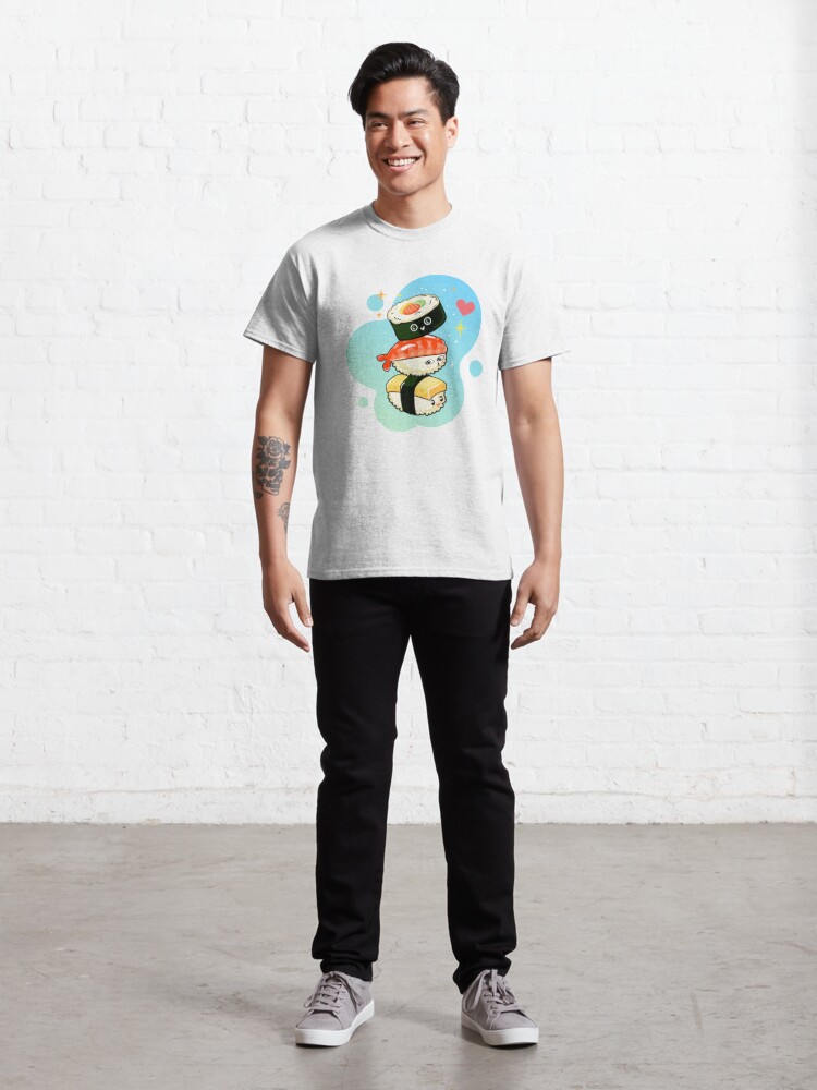 Sushi Tower Tshirt Tee Shirt Japanese Food Japanese Character Cute