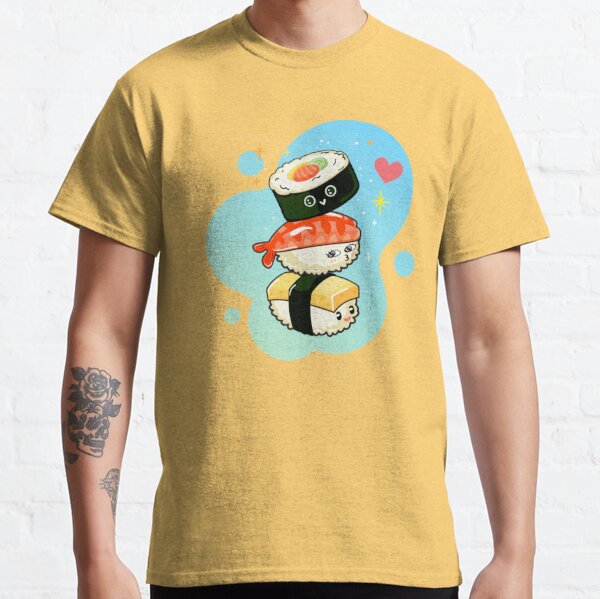 Sushi Tower Tshirt Tee Shirt Japanese Food Japanese Character Cute