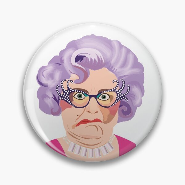Item preview, Dame Edna, Enda Everage, Barry Humphries, Aussie comedy, Australian designed and sold by wheatbeltdesign.