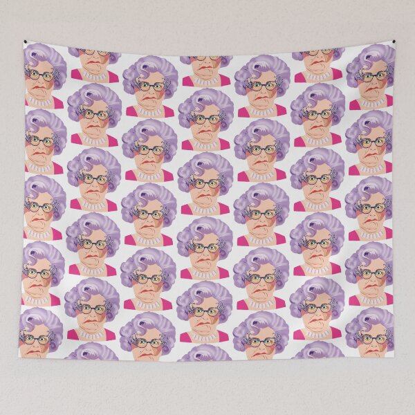 Item preview, Dame Edna, Enda Everage, Barry Humphries, Aussie comedy, Australian designed and sold by wheatbeltdesign.