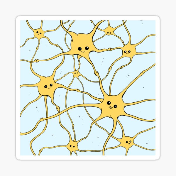 Cute Braincells - Team work Sticker