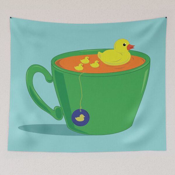 Item preview, Ducks Floating in Tea designed and sold by ButterflySnow.