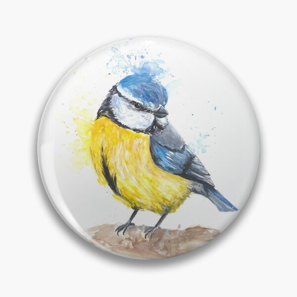 Item preview, Watercolour Bluetit designed and sold by Phoebe Roulston.