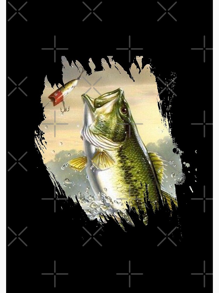 Largemouth Bass Fishing for men Cool Fish Hunting Lovers | Spiral Notebook