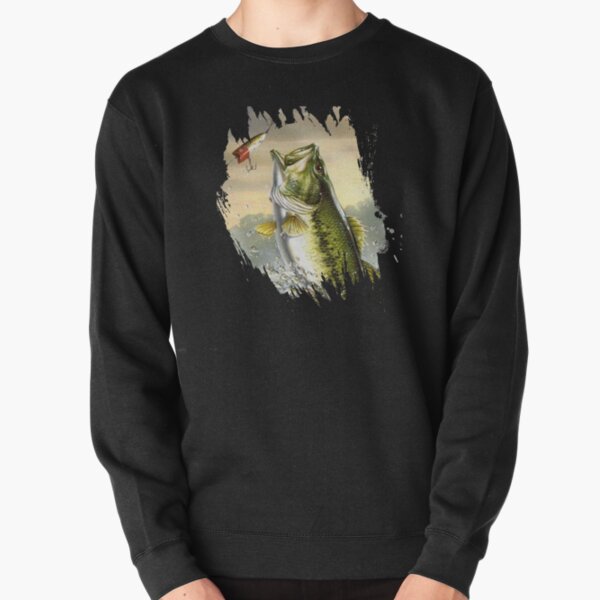  Bass Fishing Love Largemouth Distressed Pullover