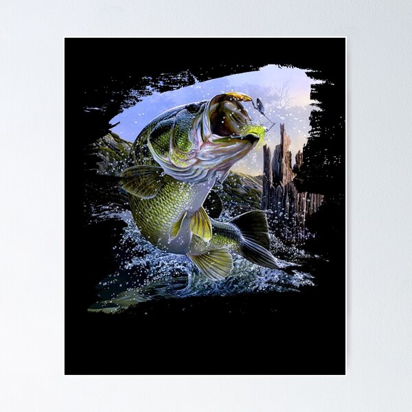 Bass Fishing Art Posters for Sale