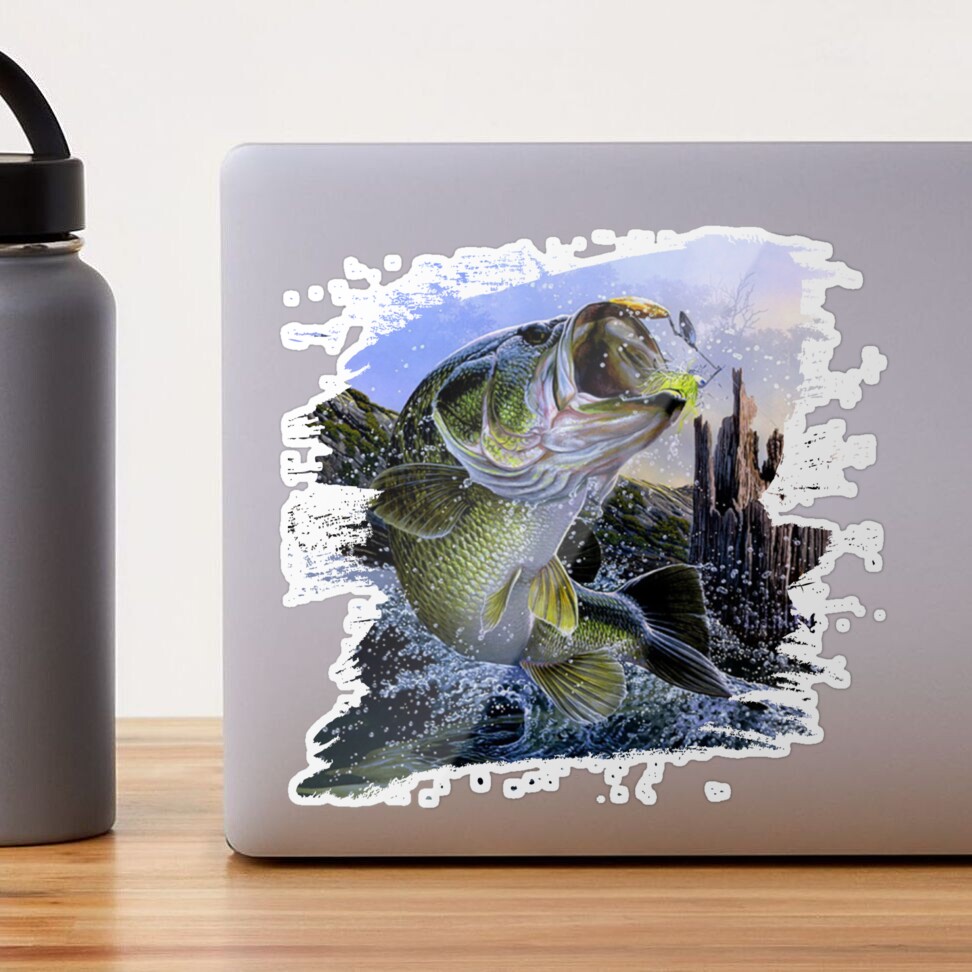 Largemouth Bass Fishing for men Cool Fish Hunting Lovers | Spiral Notebook