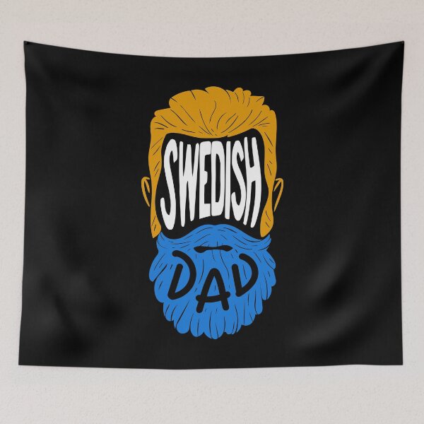 Item preview, Swedish Dad - Vintage Beard Gift designed and sold by biNutz.