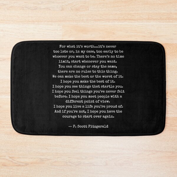 Item preview, For What Its Worth - F Scott Fitzgerald designed and sold by The Little Wood Cottage.