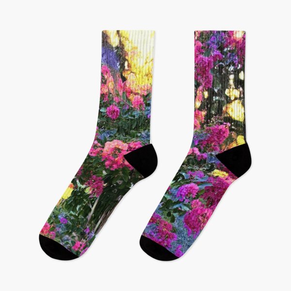 Item preview, Georgian Pink & Blue Park Flowers designed and sold by Deegital18.