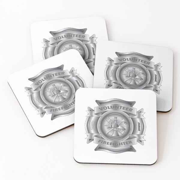 Item preview, Department Maltese Cross Volunteer Firefighter Full Color Design designed and sold by cartattz.