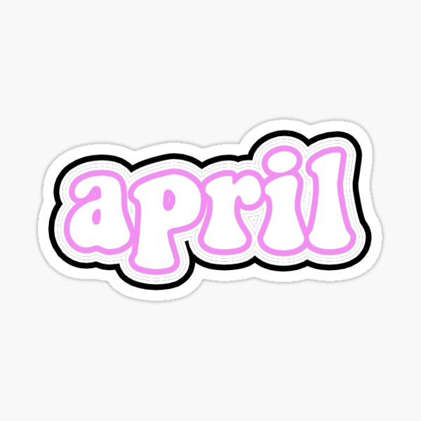 april Sticker