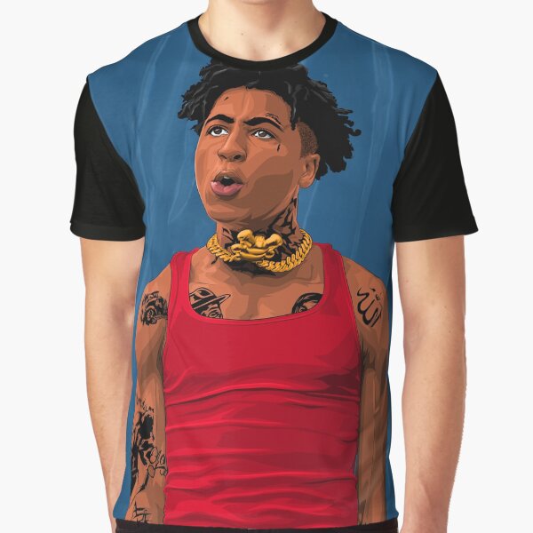 black and red nba youngboy shirt