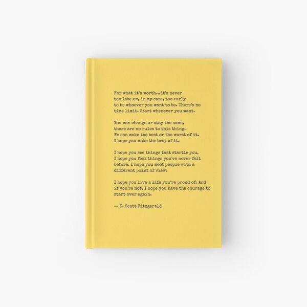 Item preview, For What Its Worth - F Scott Fitzgerald designed and sold by The Little Wood Cottage.