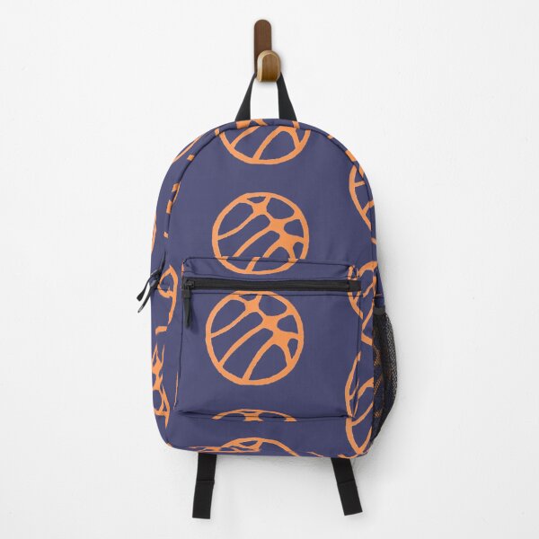 Aperçu de l'œuvre Motif ballon de basket orange et violet foncé créée et vendue par OneLook.
