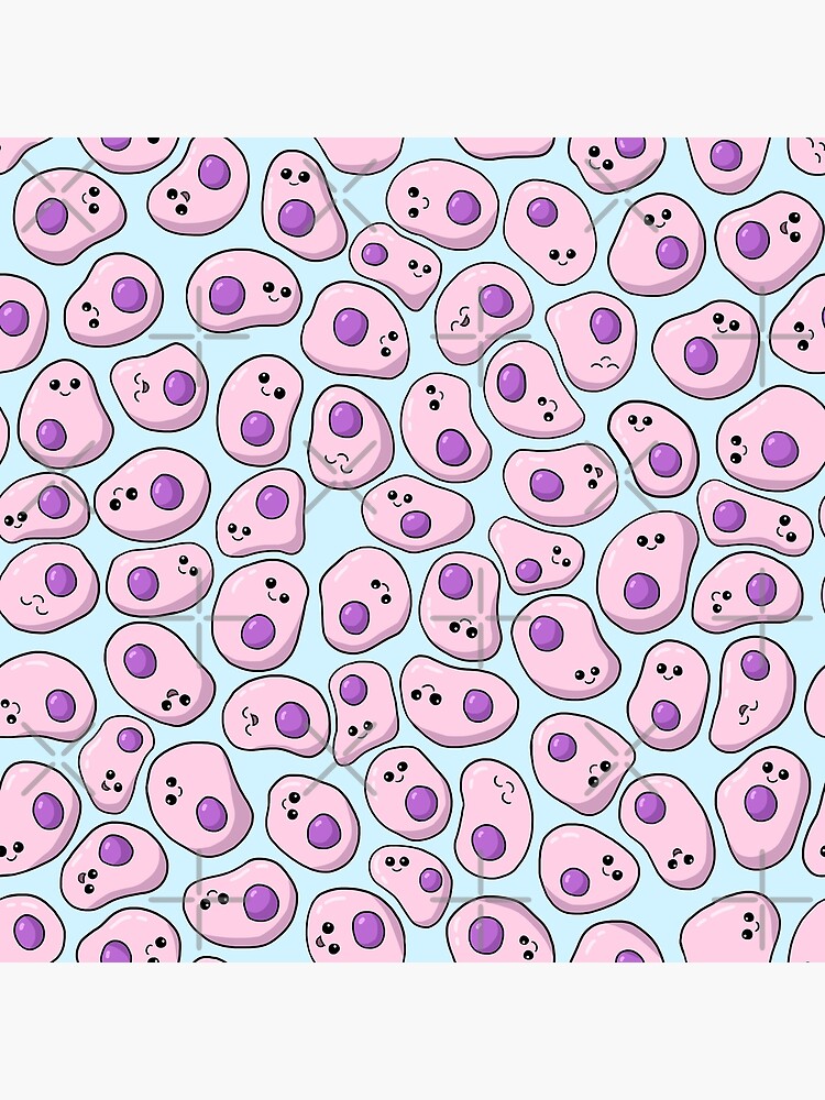 Discover Cute Cells Pattern Premium Matte Vertical Poster