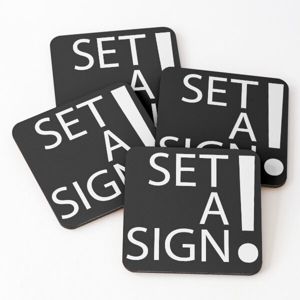 Item preview, SET A SIGN! designed and sold by Dwarf-Monkey.