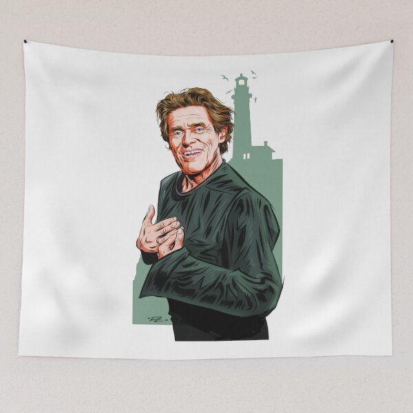 Item preview, Willem Dafoe - An illustration by Paul Cemmick designed and sold by TIGERDAVER.