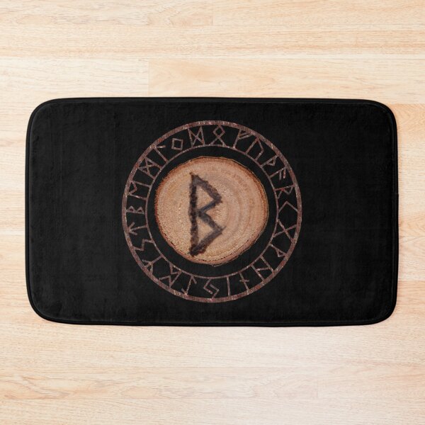 Item preview, Berkano Elder Futhark Rune secrecy, silence, safety, mature wisdom, dependence, female fertility, trees and plantlife designed and sold by NatureSight.