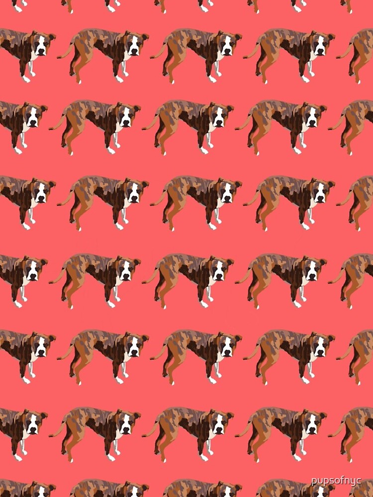 Thumbnail 4 of 4, iPhone Case, Poppy Red Pup Pattern designed and sold by pupsofnyc.