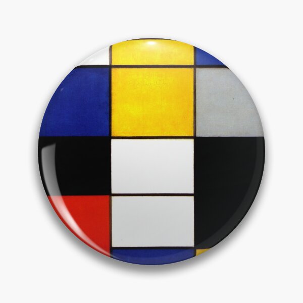 Item preview, Piet Mondrian Fauvism Grunge Yellow Red and blue texture Post Impressionim designed and sold by conceptDVS.