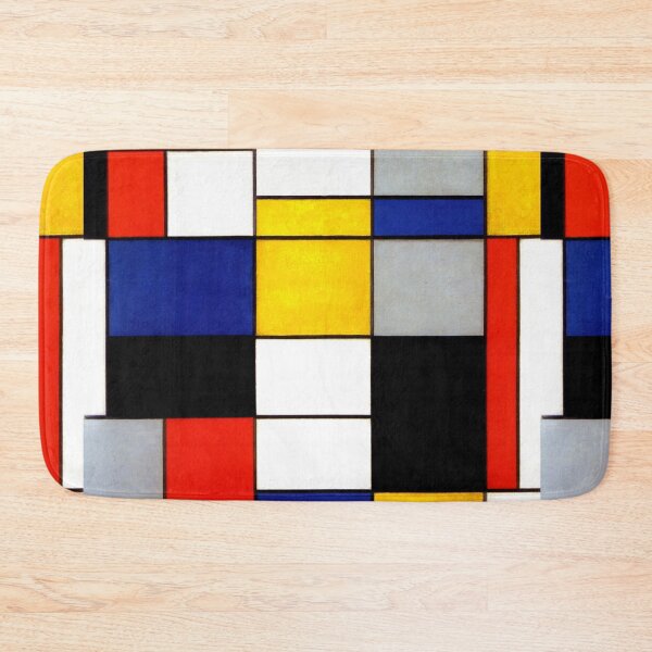 Item preview, Piet Mondrian Fauvism Grunge Yellow Red and blue texture Post Impressionim designed and sold by conceptDVS.