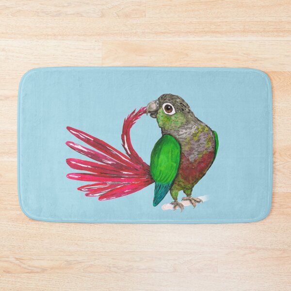 Item preview, Preening green-cheeked conure designed and sold by Bwiselizzy.