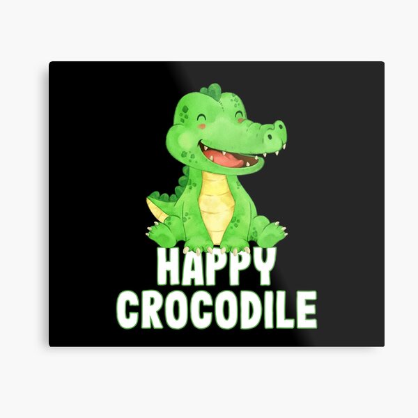 Baby Crocodile Metal Prints Redbubble - codes for dinosaurzoo collect build roblox