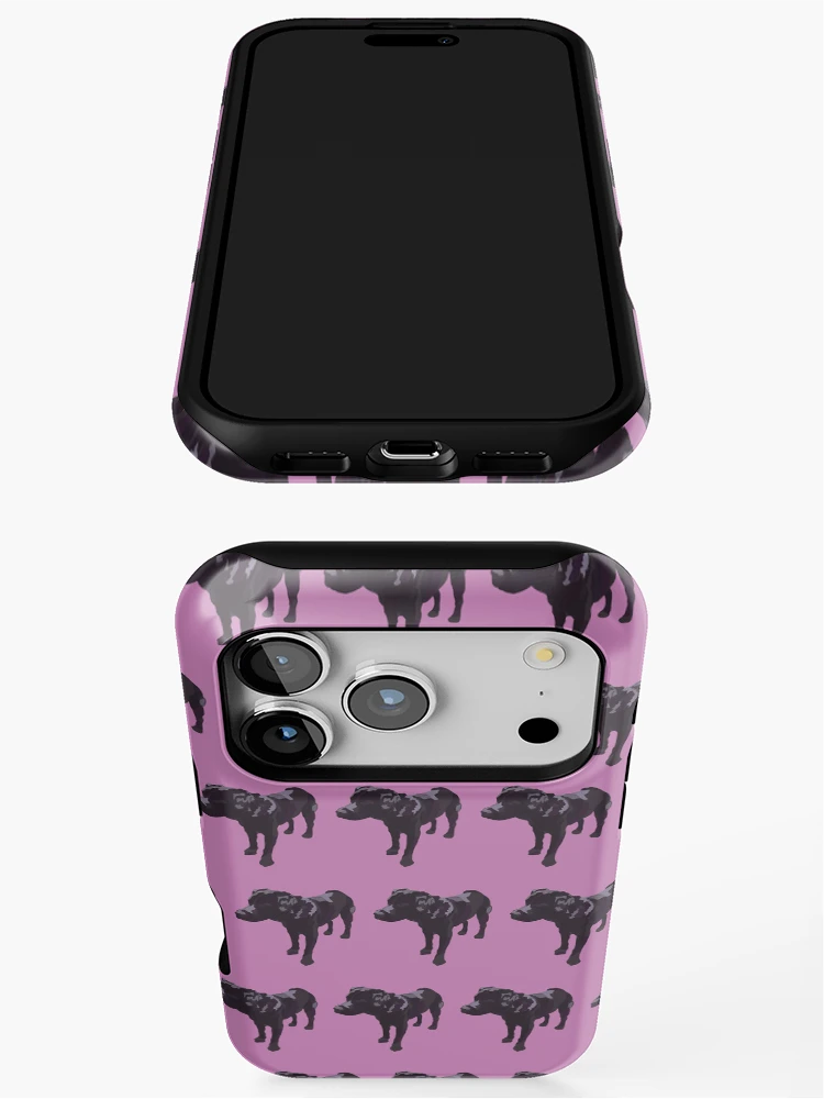 Thumbnail 3 of 4, iPhone Case, Lavender Lab Pattern designed and sold by pupsofnyc.